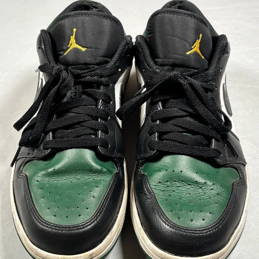 Jordan Air Jordan 1 Low Men Size 11 Green Black White Pine Green 553558-301